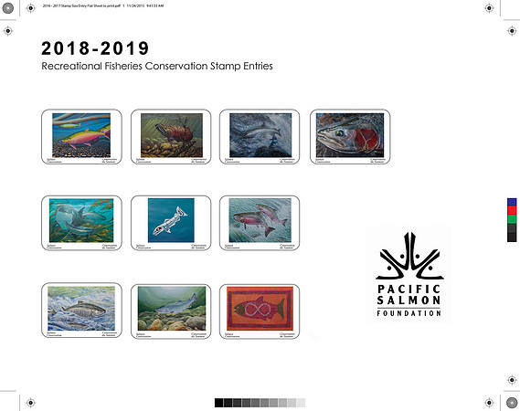 2018 - 2019 Stamp Size Entry Flat Sheet to print
